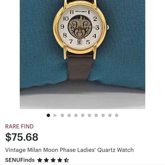 Vintage Milano Moon Phase Ladies Quartz Watch - Picture 7 of 7